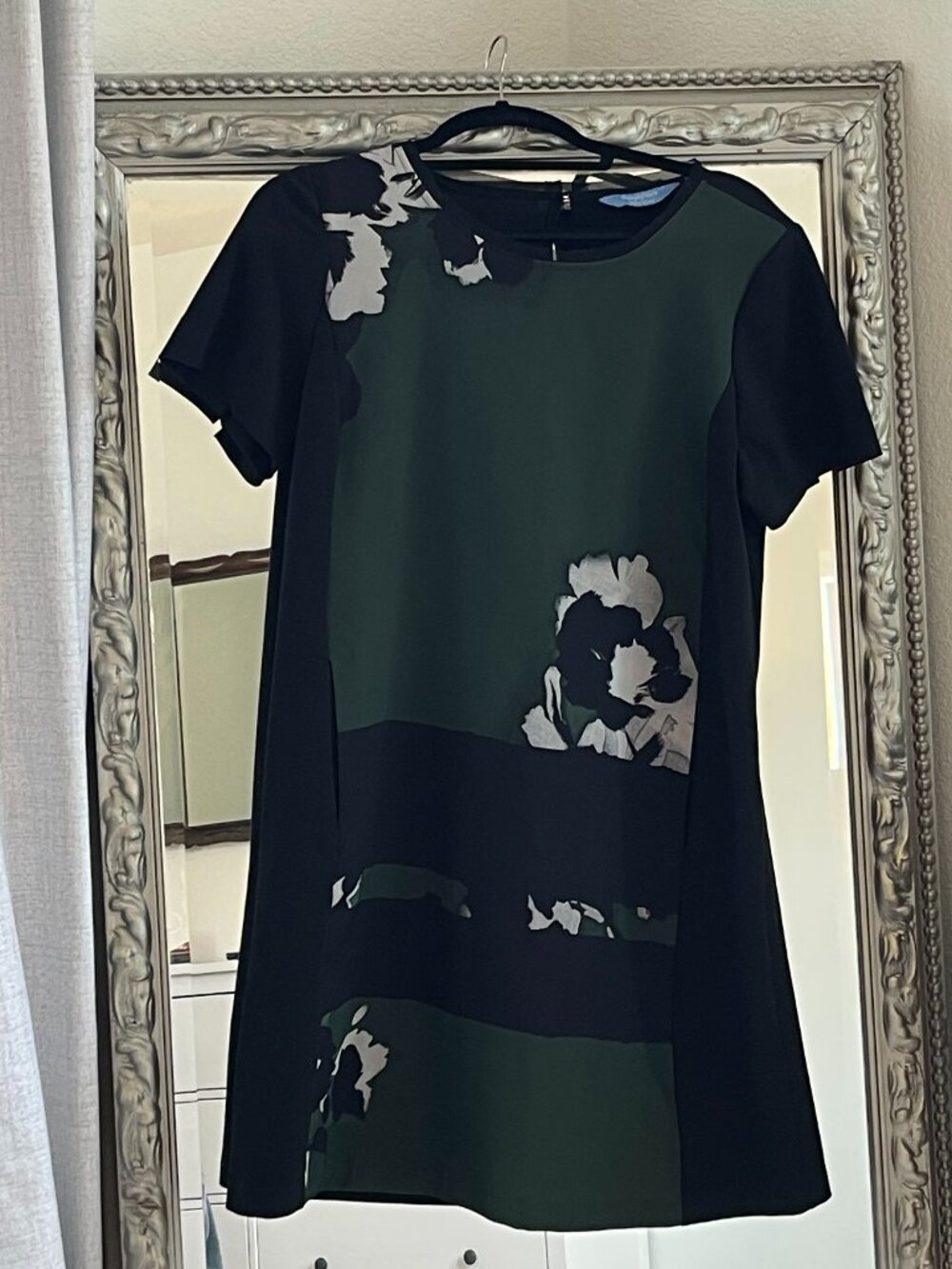 Black and Green Mini Dress | Simply Vera Wang